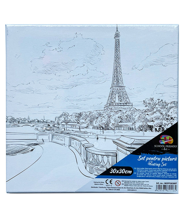 PANZA PREDESENATA PE SASIU 30*30CM PARIS SF ART PIGNA PANZA PREDESENATA PE SASIU 30*30CM PARIS SF ART PIGNA